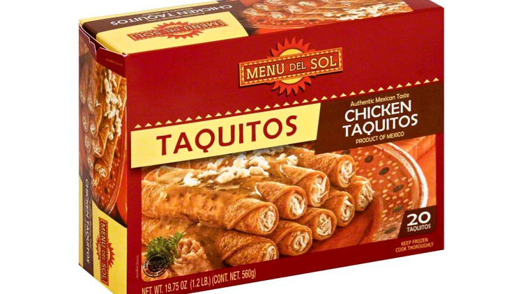 Picture of Menu Del Sol Beef or Chicken Taquitos