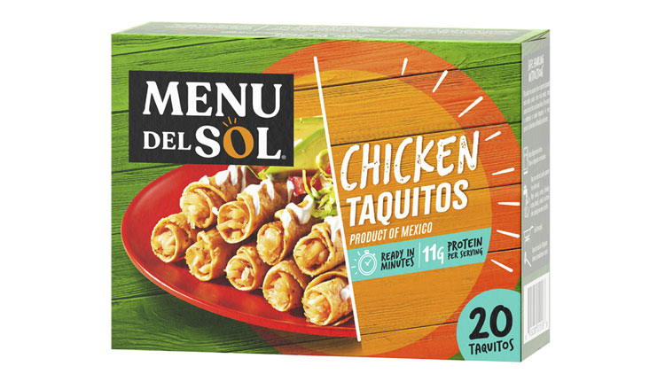 Picture of Menu Del Sol Beef or Chicken Taquitos