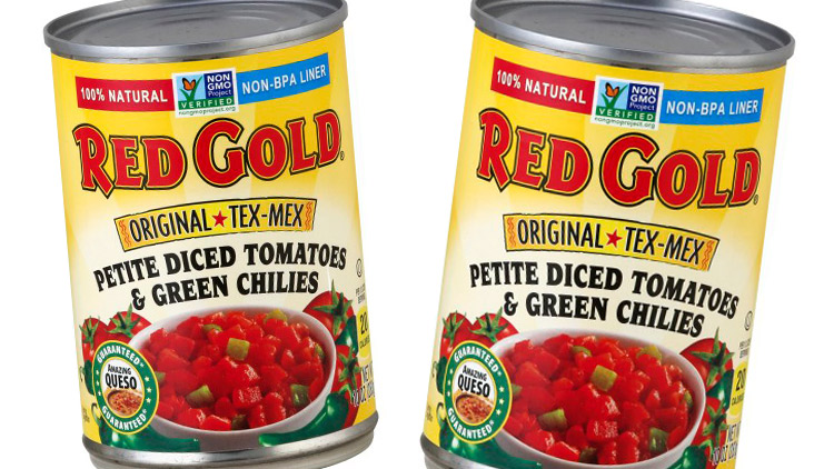Picture of Red Gold Diced Tomatoes & Green Chiles, Starkist Chunk Light Tuna,