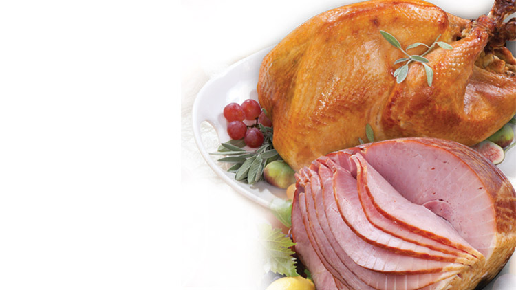 Picture of Buy One Norbest Frozen Turkey and Cook's Spiral Sliced Half Ham